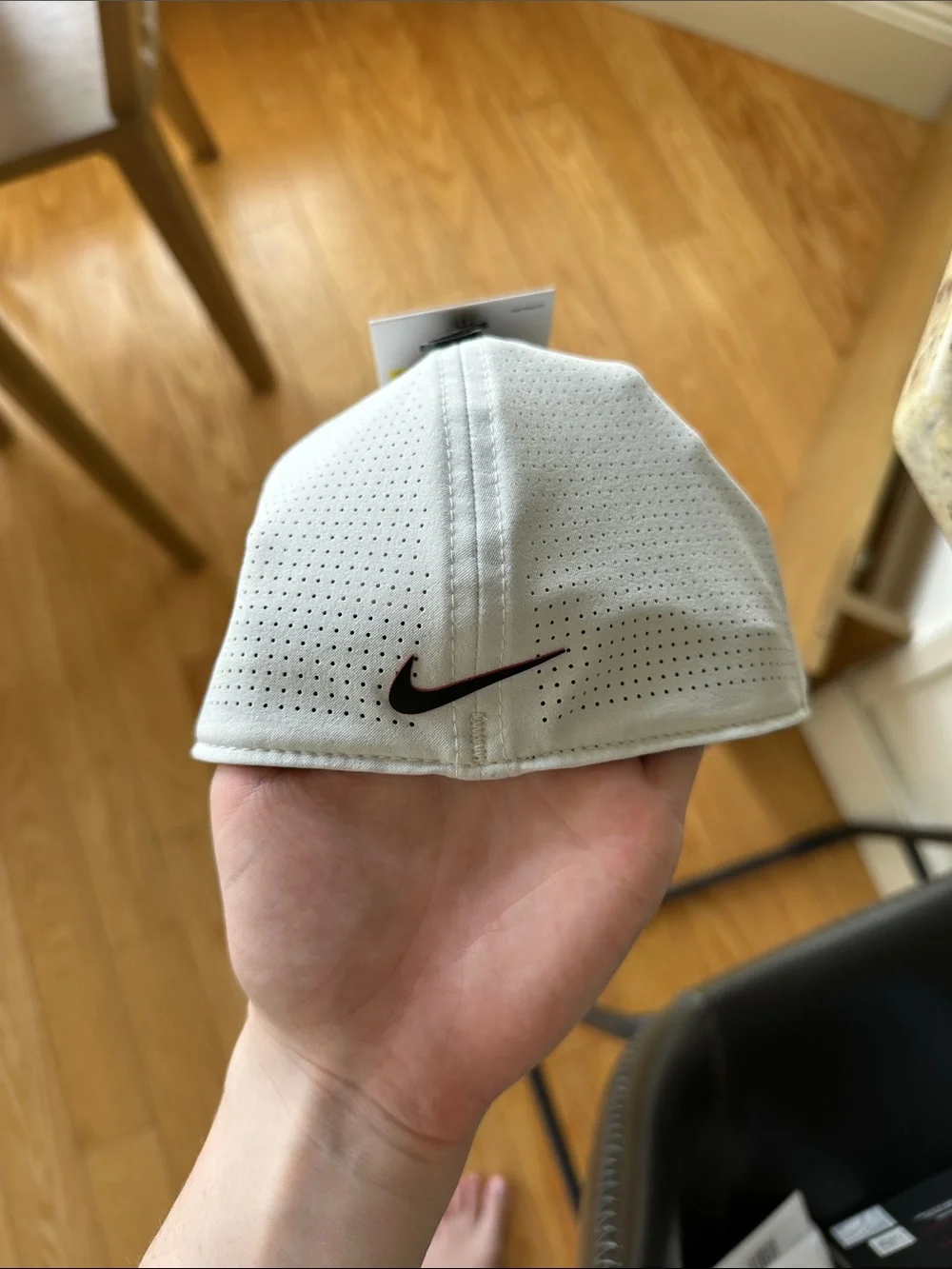 Nike White TW Logo Malbon Flex Golf Cap